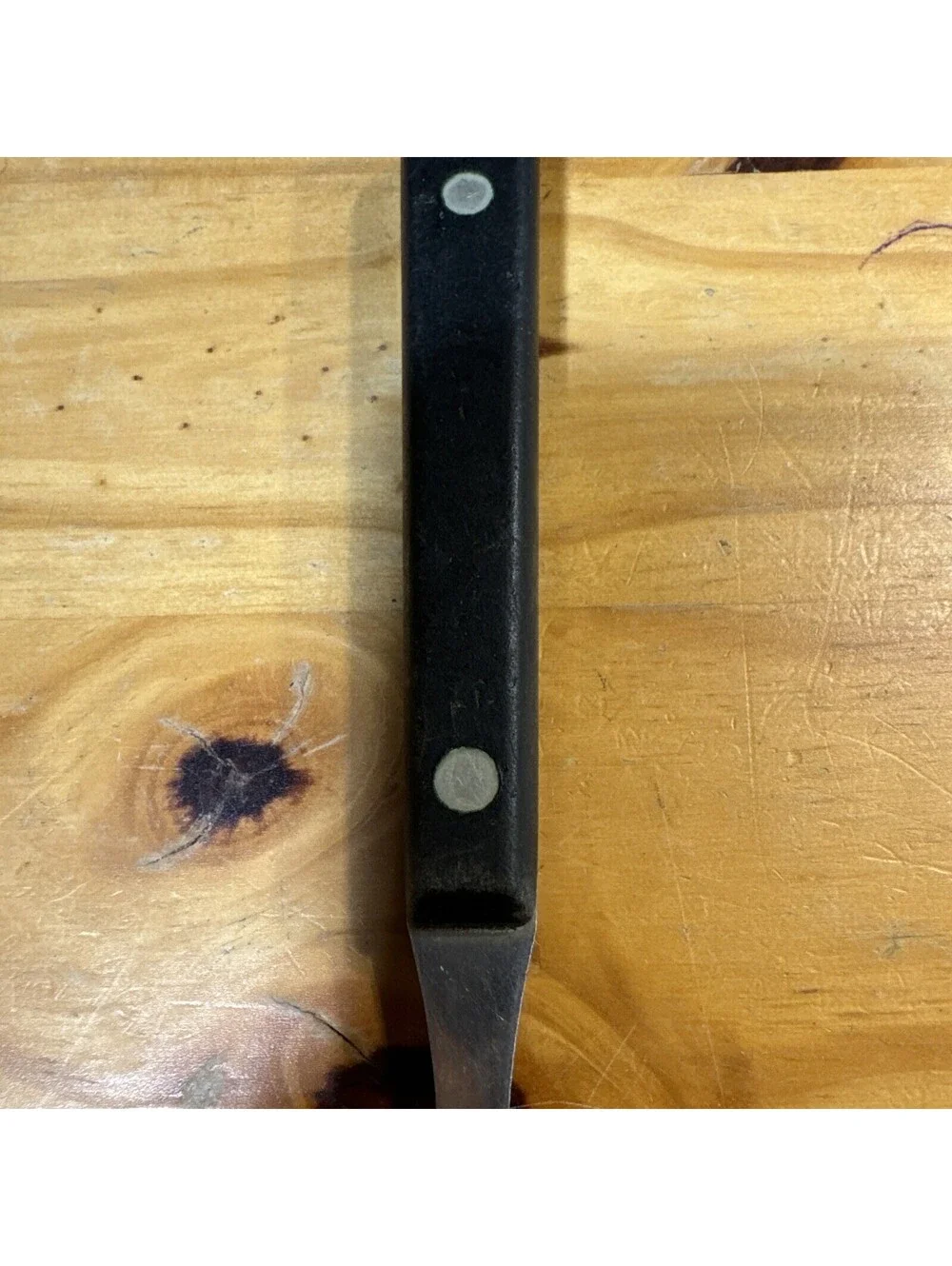 Ekco Flint Arrowhead MEAT FORK Turning Carve Stainless Steel Heavy Duty USA